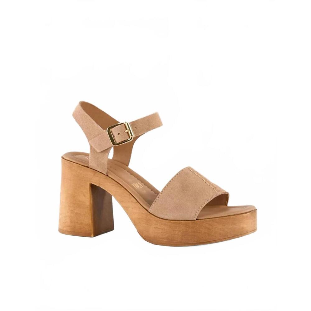 NEW SEYCHELLES women's cityscape platform heels in sand suede